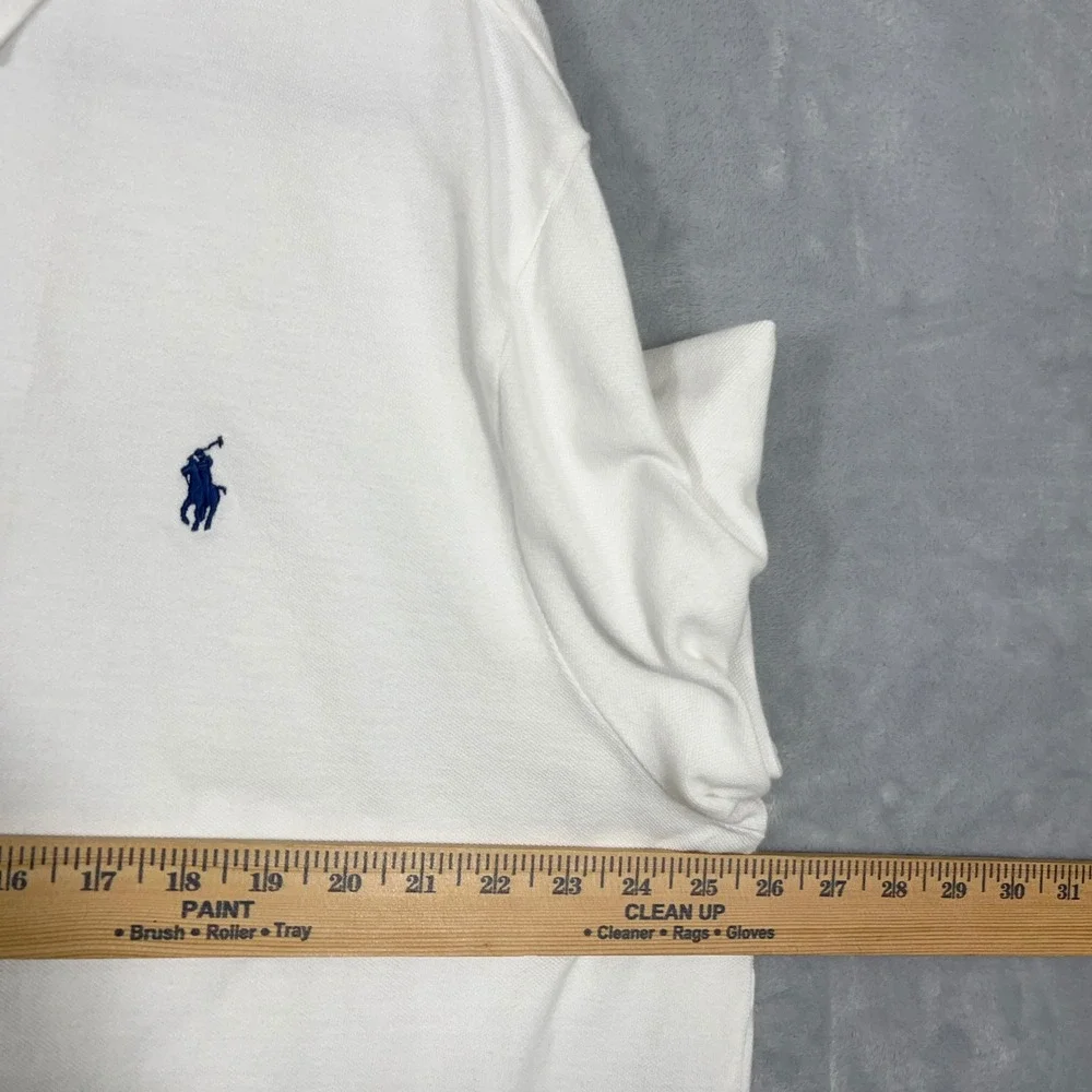 Polo Ralph Lauren Mens Polo Shirt XXL White Classic Fit Cotton Pony Logo Preppy